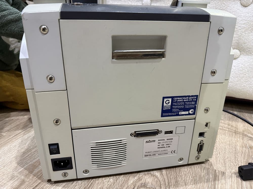* SBM SB-2000 банковская купюросчетная машинка - фасовщик купюр оригин — 7