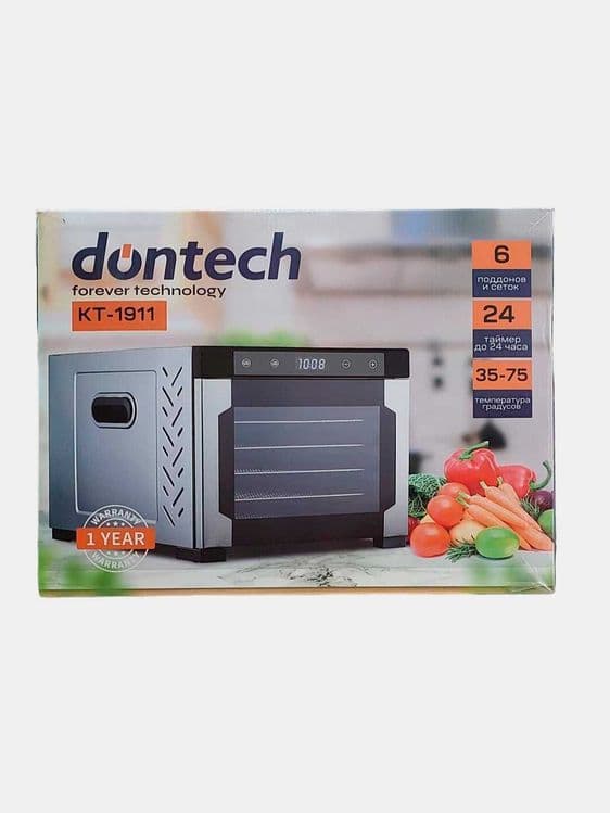 Сушилка овощей и фруктов Dontech KT-1911 Дегидратор 6 поддонов — 6