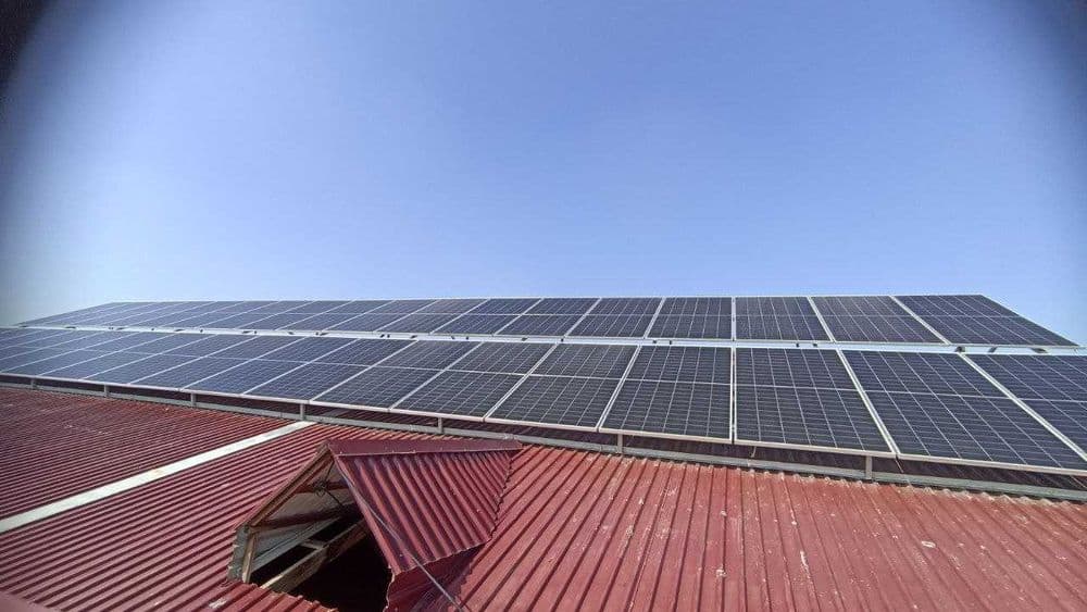 Quyosh panel podkluch ustanovka - установка солнечных панелей — 1
