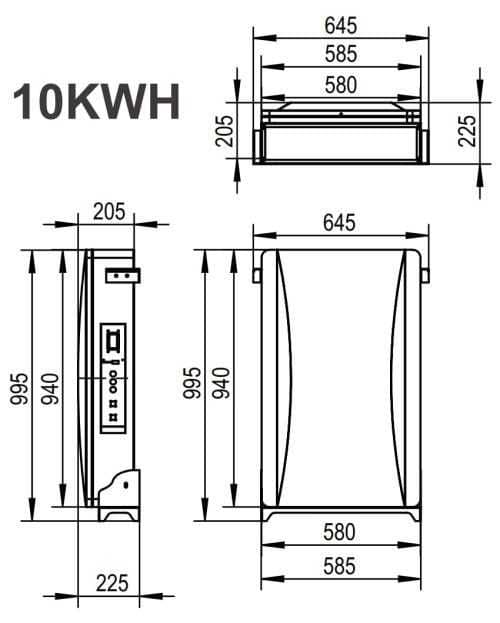 LiFePO4 аккумуляторная батарея SUNKET 10.24 кВт*ч — 8