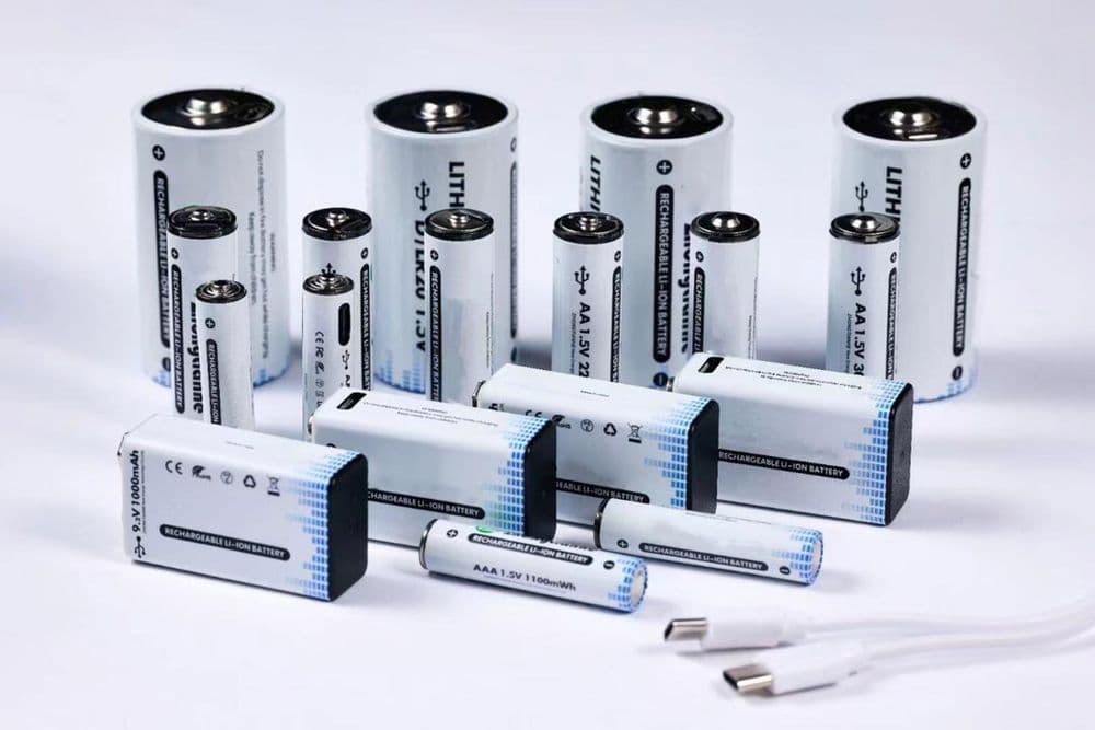 Перезаряжаемые батарейки модель: АА, ААА, D1 , 9V — 6