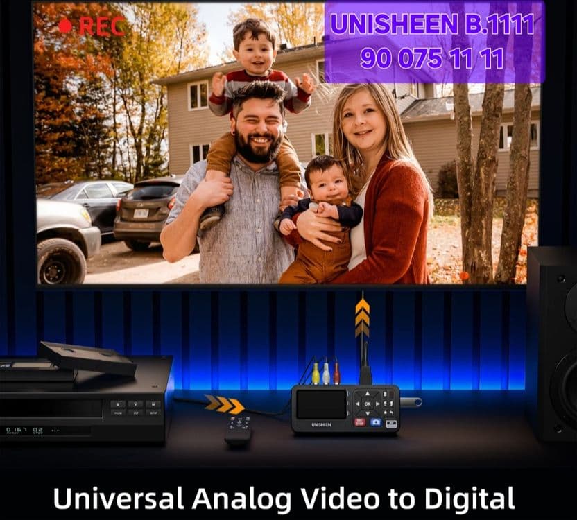 Unisheen UR230A Янги,оргинал. | Оцифровка VHS видеокассет | запись на — 6