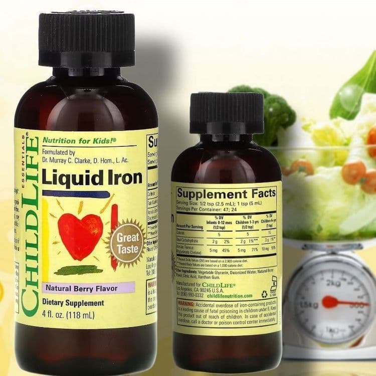 Железо 118ml Liquid Iron  для детей с ягодным вкусом из Америки — 1