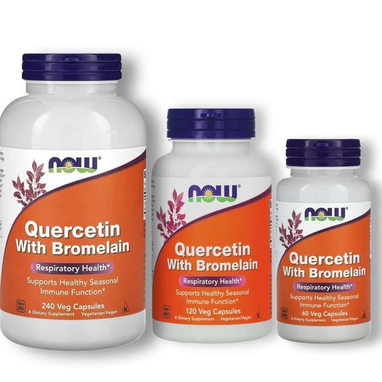 Кверцетин бромелайн NOW Quercetin With Bromelain 120 капсул — 1