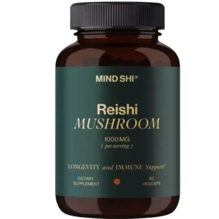 Рейши, Reishi Mushroom 60 веган капсул из Америки — 1