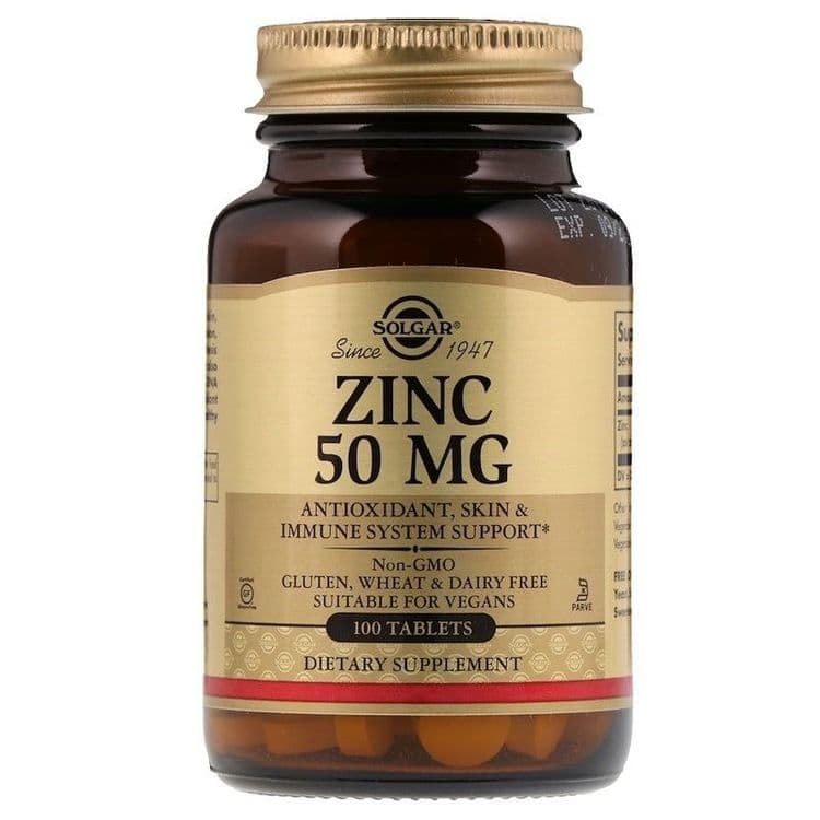 Zinc Solgar 50mg 100 tabl Цинк от Solgar из Америки — 3