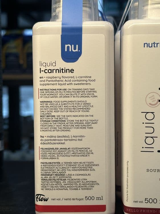 Nutriversum L-carnitine 2,500 mg 500 ml — 2