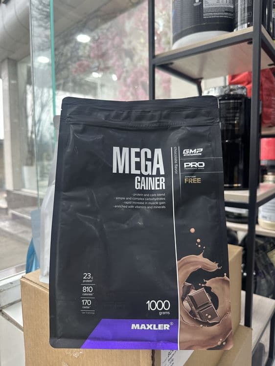 Maxler Mega Gainer Chocolate flavor 1000 g — 1