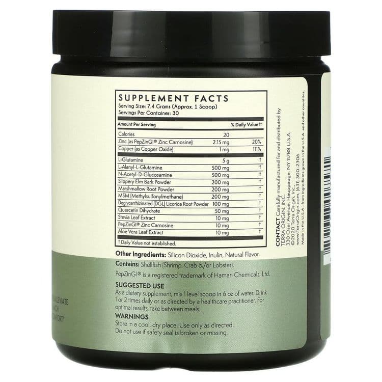 Terra Origin, HEALTHY GUT Gastrointestinal Supplement, Mint Flavor — 2
