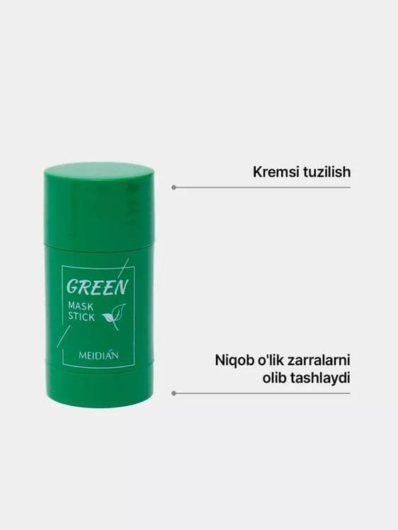 Yuz uchun gil tayoqcha niqobi "Green Mask Stick" — 4