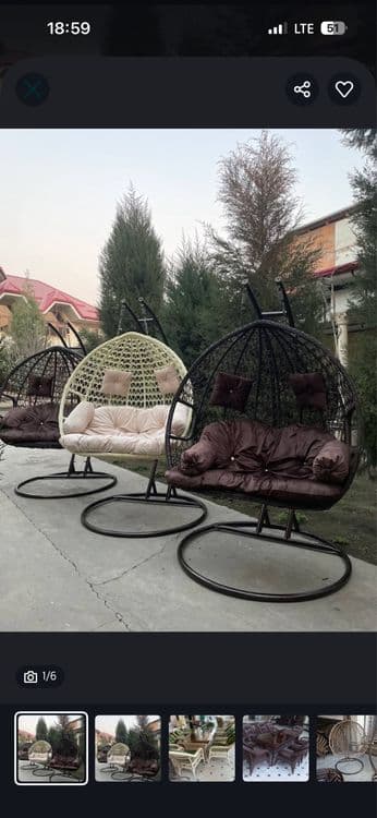 Ротанг стол стул ва качела арзон нархларда — 2