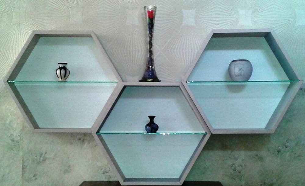 3D соты.Полки Подвесные. — 3