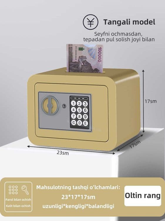 mini seyf / сейф подарок / sovg‘a seyf / сейф с ключом\qulay seyf\ — 1