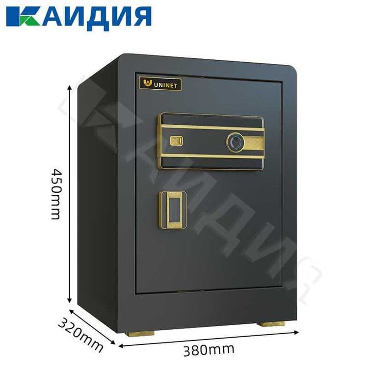 Smart seyf – WiFi сейф с отпечатком пальца, пароль+ключ, сигнализация — 1