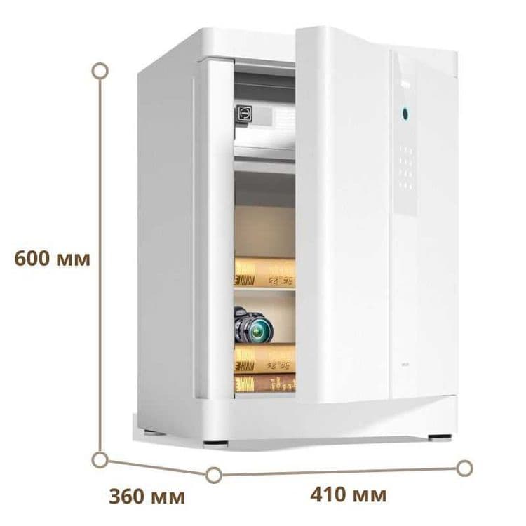 Сейф DELI "4026'' биометрический 600х380х360мм, 69,35 кг — 3