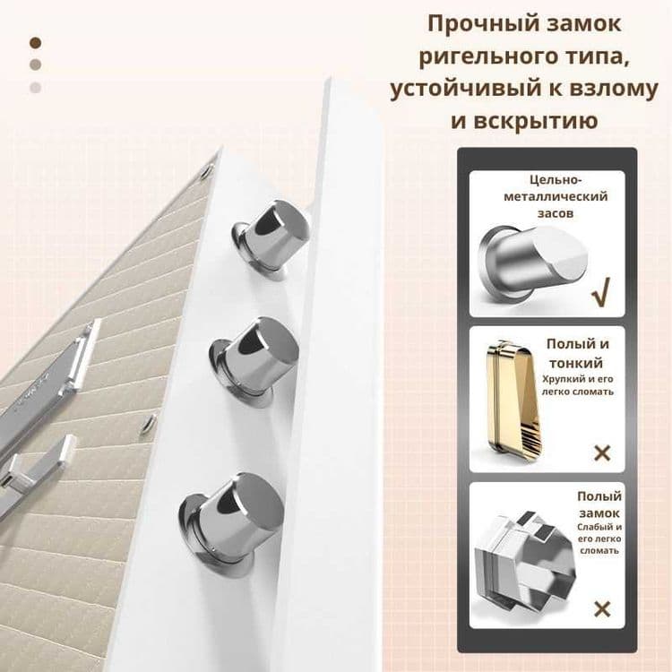 Сейф DELI "4026'' биометрический 600х380х360мм, 69,35 кг — 4