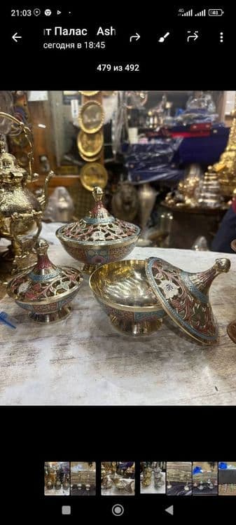 В Наличии есто Ручная работа Подсвечники металл Латунь,Сувениры слоны — 2