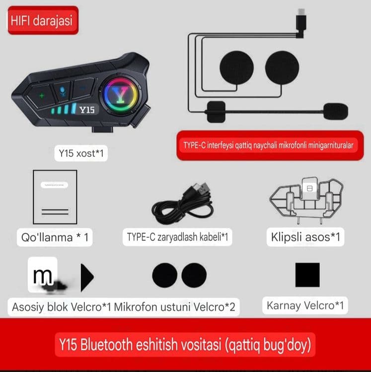 мотоциклетного шлема Bluetooth — 1