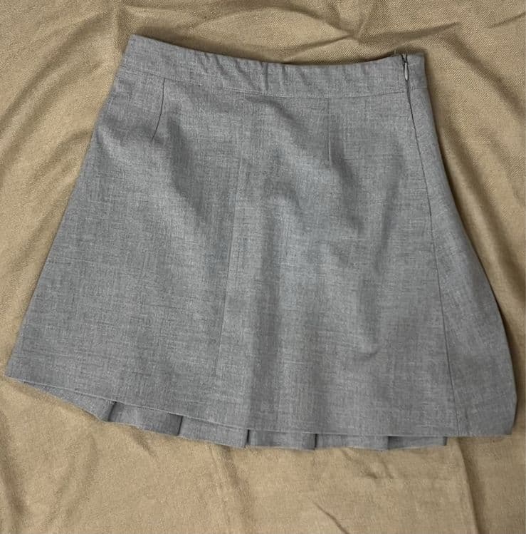 Серая юбочка zara — 2