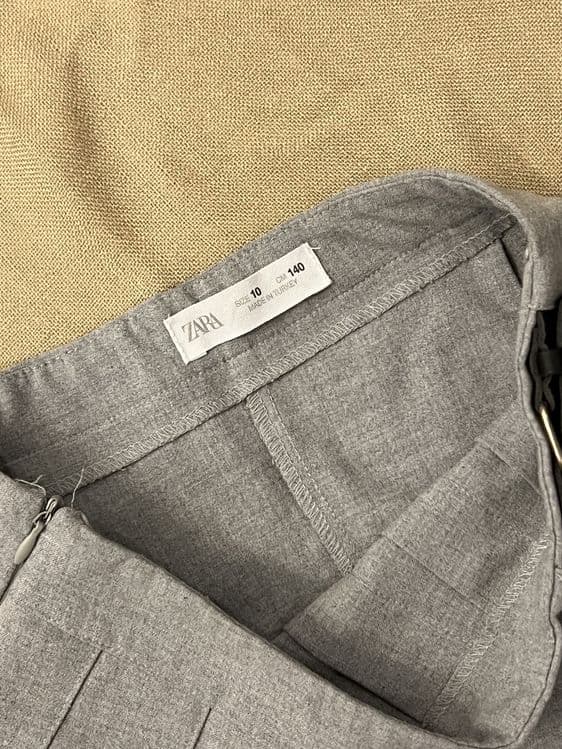 Серая юбочка zara — 3