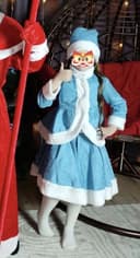 Костюм Снегурочки на девочку 6-8 лет