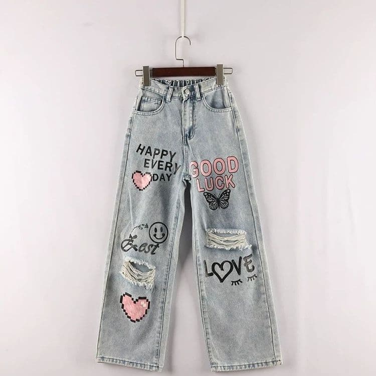 SHEIN. Стильные джинсы для девочек. — 1