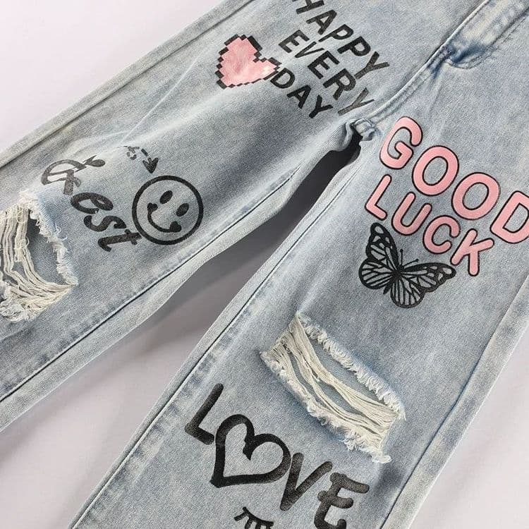 SHEIN. Стильные джинсы для девочек. — 2