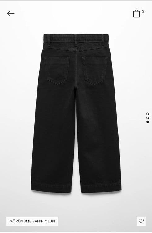 Кюлоты джинсовые Mango на 13-14 лет — 3