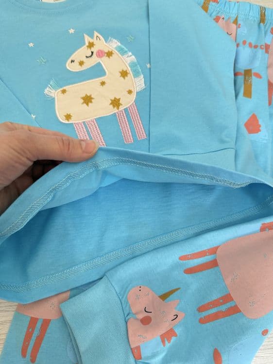 Пижама для девочек из хлопка, отличное качество — 4