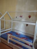 Домик кровать детская 160×80 с матрасом беспружинным