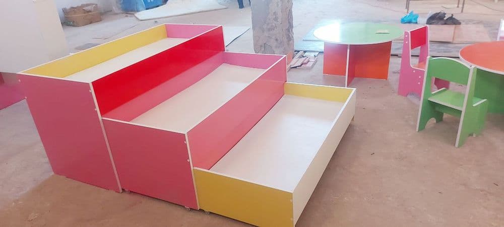 Детская , детский 3 ярусный кровать — 6
