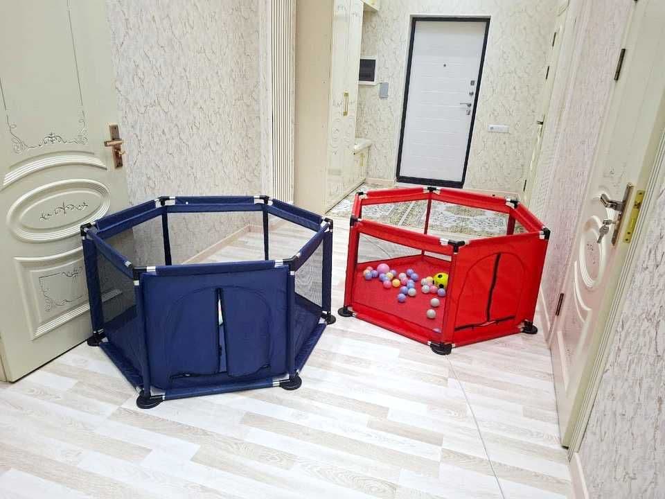 Манеж детский игровой напольный 2 в 1, Сухой бассейн манеж детский — 1