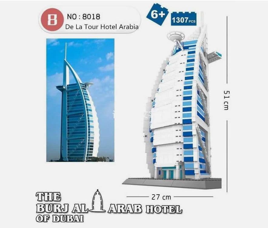 Lego Лего Дубай-41х20х26 см 1368 детали Доставка бесплатно — 1