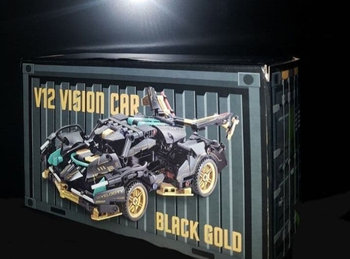 Конструктор V12 Vision Car Black Gold — 5