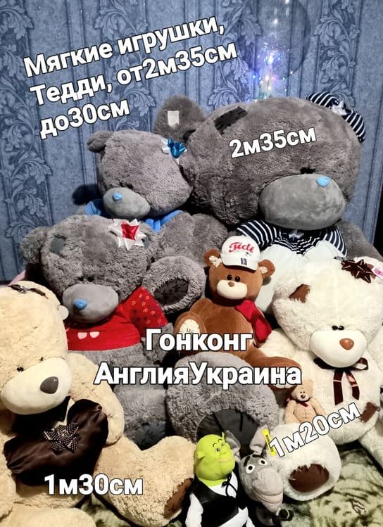 Мягкие игрушки из м/ф Смешарики, Ледниковый период,Тедди,Мадагаскар — 2