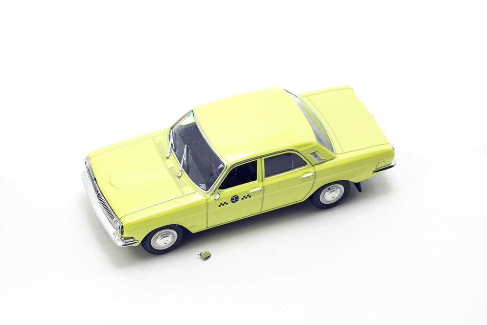 ГАЗ-24-01 Волга - Такси; игрушка в Масштабе 1:43, ДеАгостини, модель. — 2