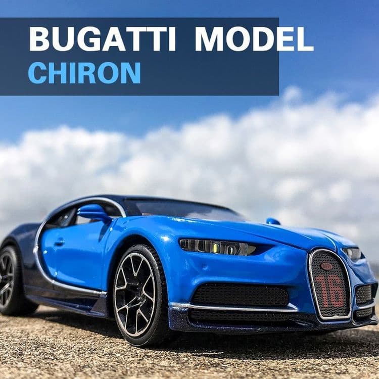 Bugatti Chiron 1.32! Металлическая модель со светом и звуом — 2