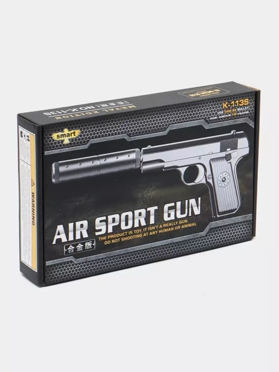 Pnevmatik o‘yinchoq qurol Air Sport Gun K113 - metall korpus va realis — 1