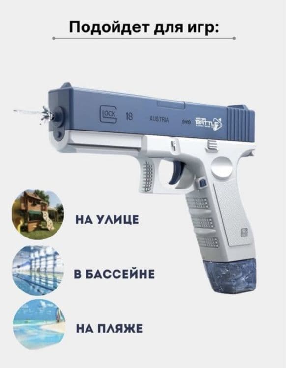 Водяной пистолет GLOCK Гарантия есть! Доставка есть! — 3