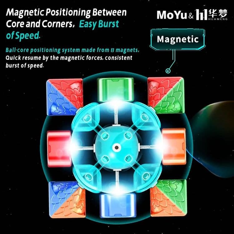 Кубик Рубик MoYu HuaMeng YS3M Magnetic — Продвинутая Головоломка — 5