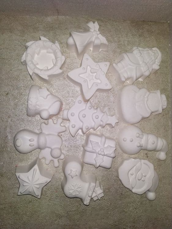 Новогодные раскраски из гипса — 3