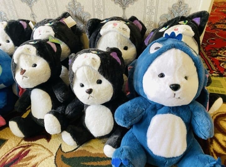 Stich ayiq kapishonka lababu oyinchoq myaxkiy igrushka stich laba bu — 2