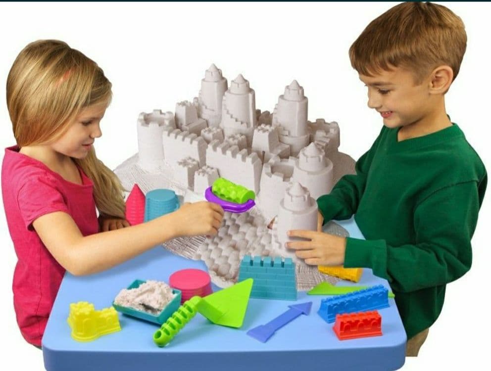 Хит Продаж Доставка Кинетический песок  1 кг+игрушки в подарок — 2