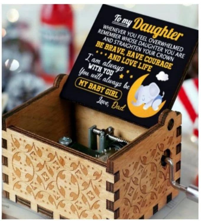 Musiqa chaladigan quticha, sovg'a uchun. Music box for gift — 8
