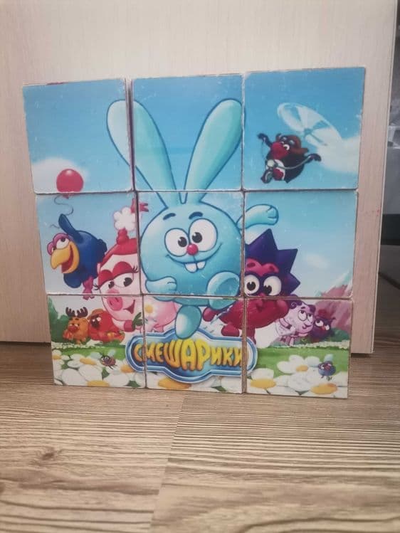 Детские кубики 100% дерево — 12