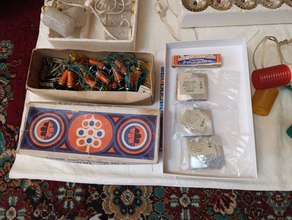 Новогодние гирлянды , игрушки , дед Морозы , снегурочки СССР — 8