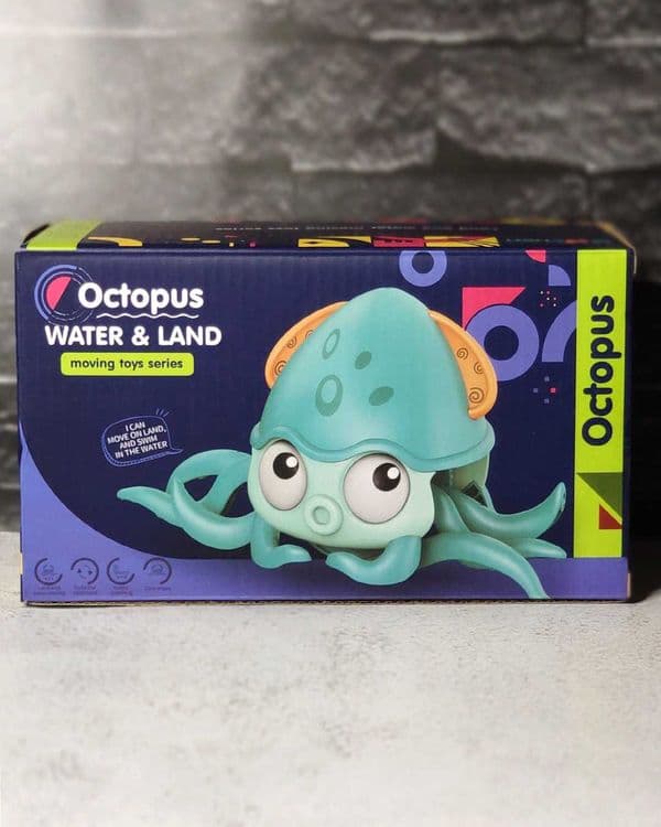 Игрушка для ванной и суши "Заводной осьминог". Отличный подарок малышу — 5
