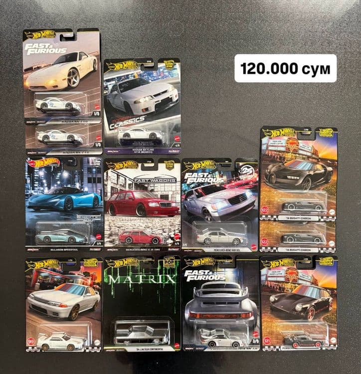 Hot Wheels Maserati, Nissan, Porsche, Mustang, Tesla, Pagano — 2