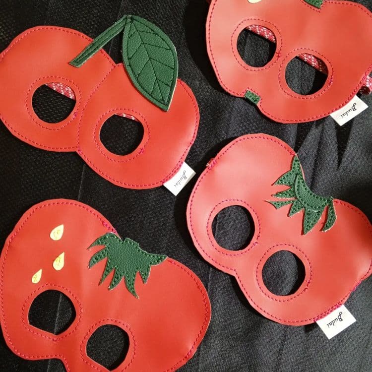 Маски детские из кожзама. Лягушка, волк, лиса, ёж, и другие — 5