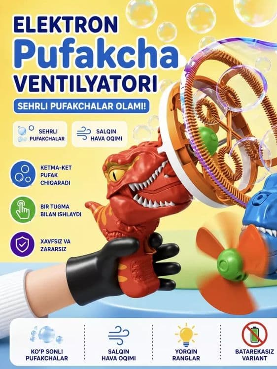 Sehrli Dino Pufakcha Pistoleti — 2
